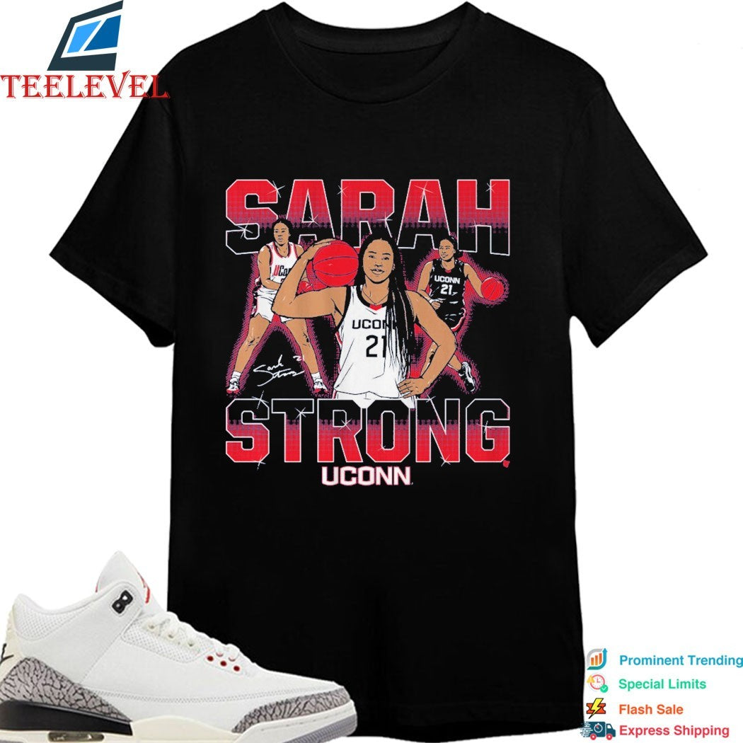 Sarah Strong Masterpiece Uconn Huskies Signature T-shirts