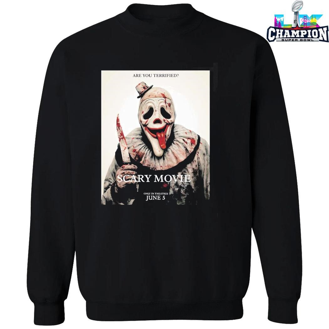 Scary Movie 6 Funny Art The Clown Are You Terrified Variant Shirt