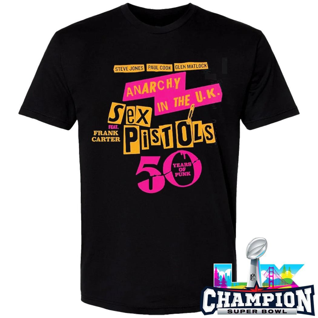 Sex Pistols Anarchy In The Uk 50 Years Of Punk 2026 North America Tour Schedule Dates Shirt