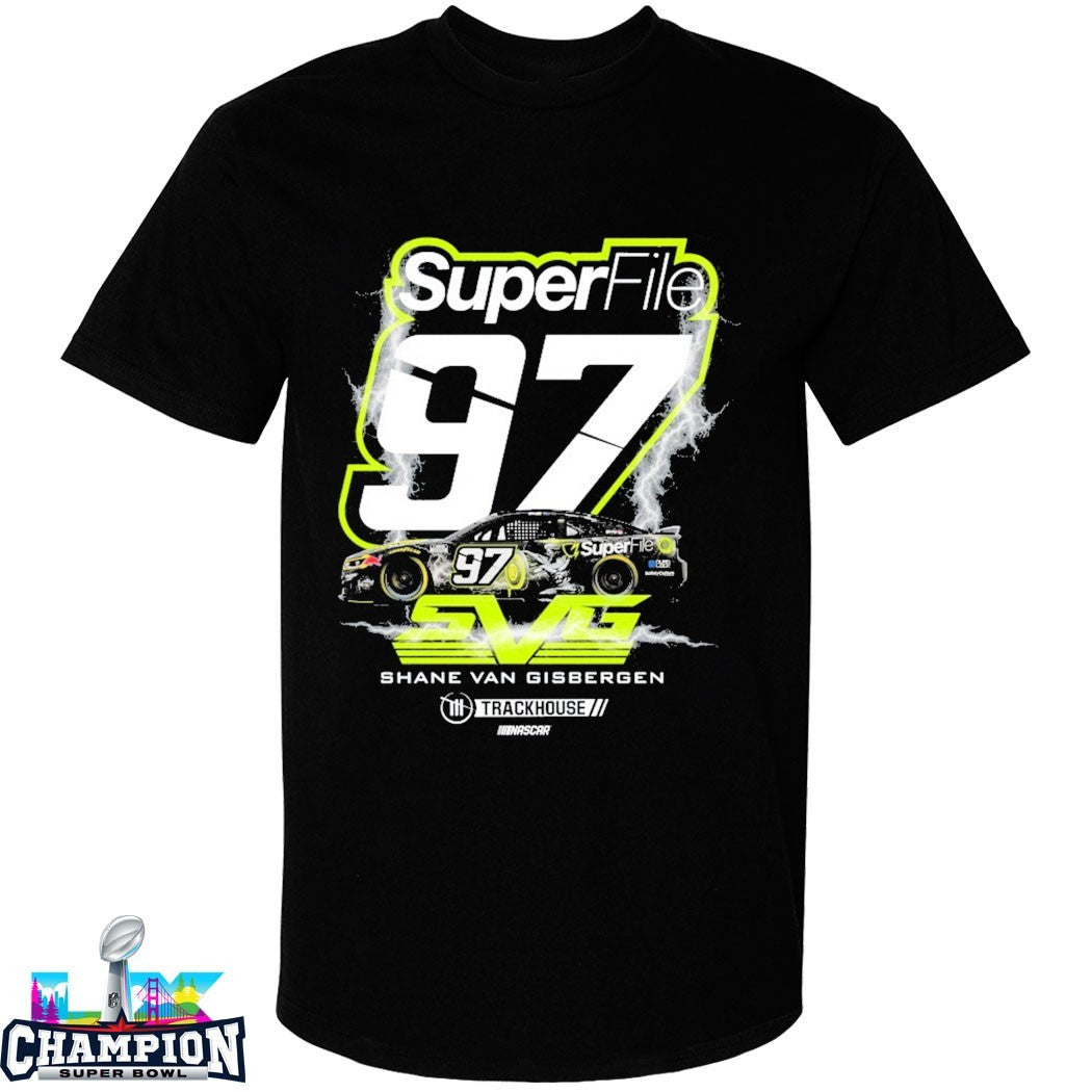Shane Van Gisbergen #97 SuperFile Trackhouse Nascar T-Shirts