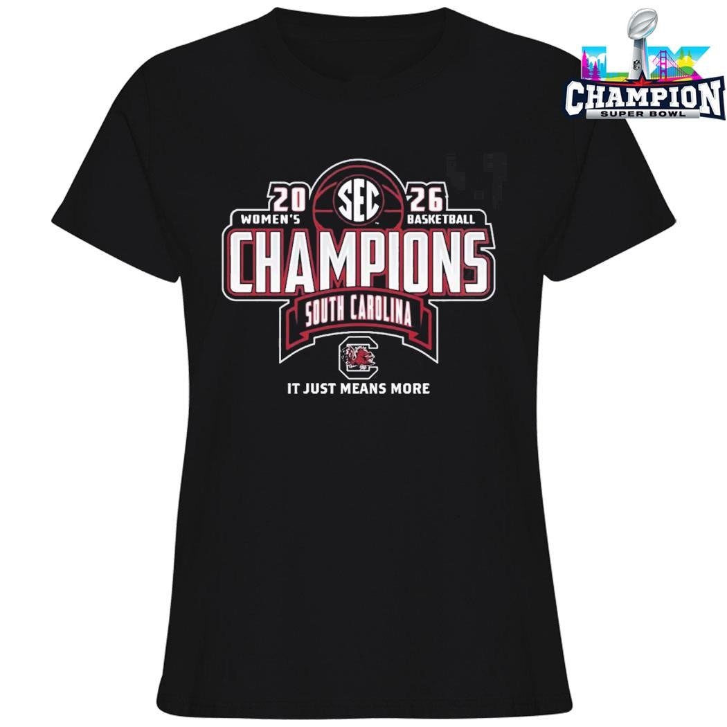 South Carolina Gamecocks Women’s Basketball 2026 Sec Regular Season Champions Shirt