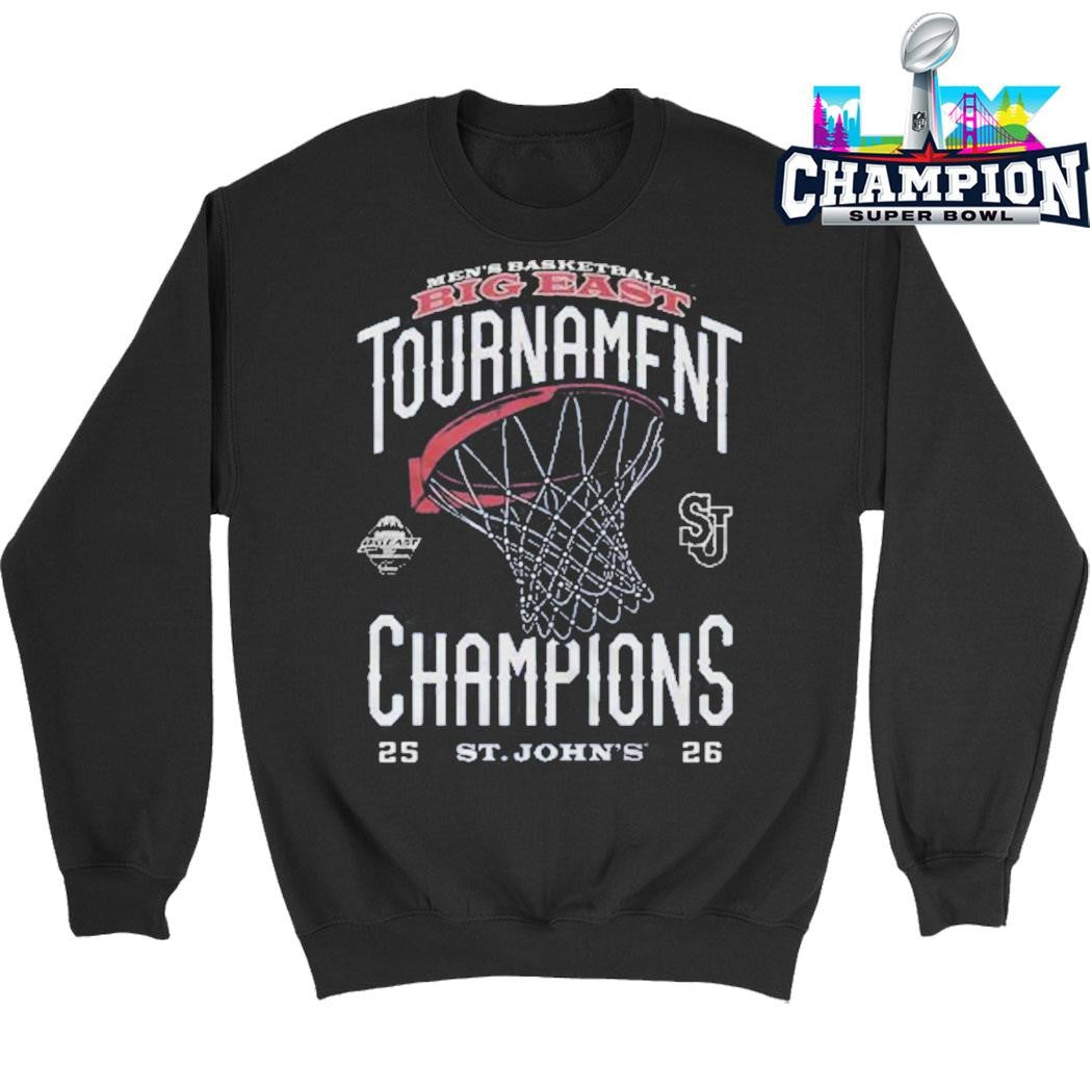 St John’s Red Storm Men’s Basketball 2026 Big East Tournament Champions Locker Room Shirt