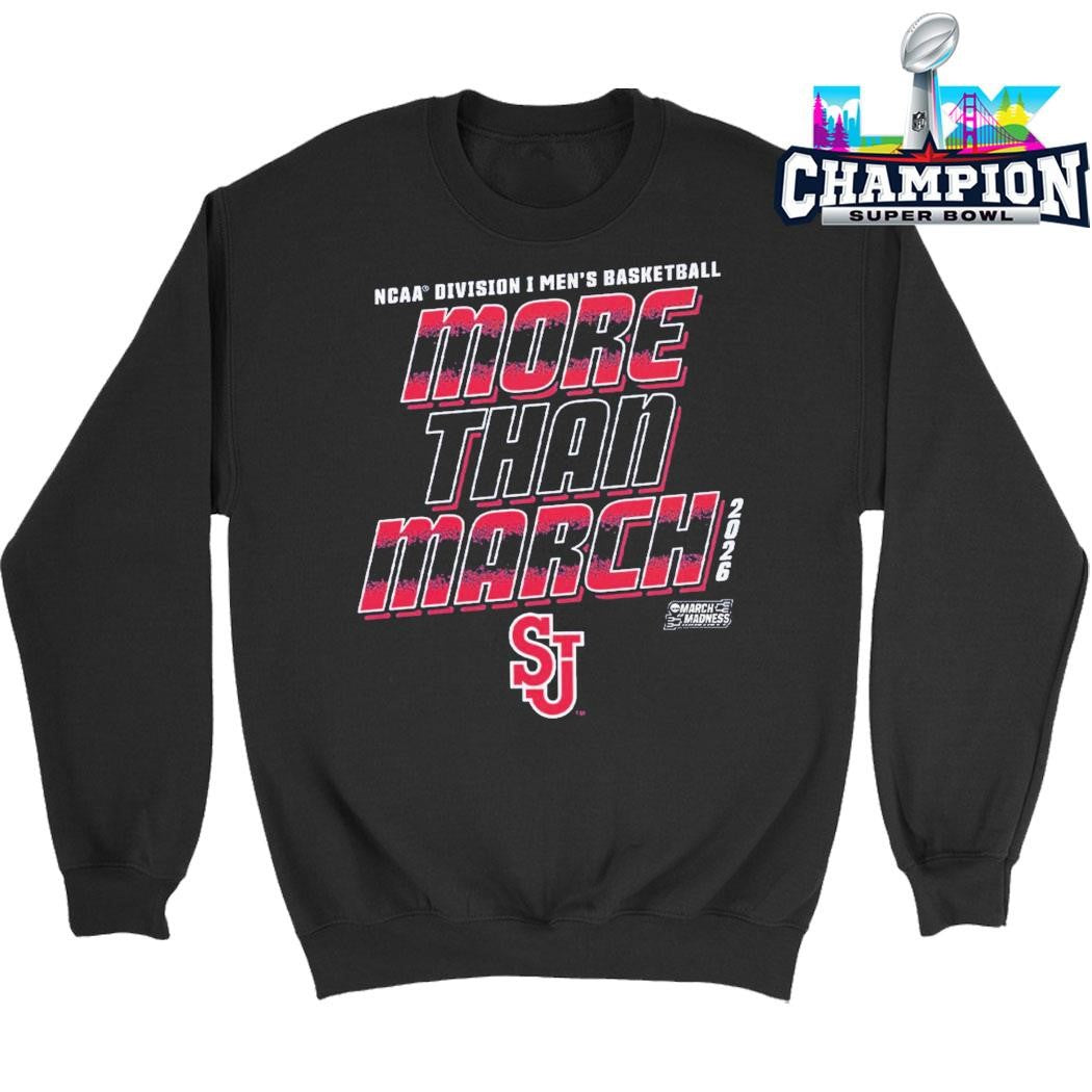 St John’s Red Storm Men’s Basketball Ncaa Division I March Madness 2026 More Than March Shirt