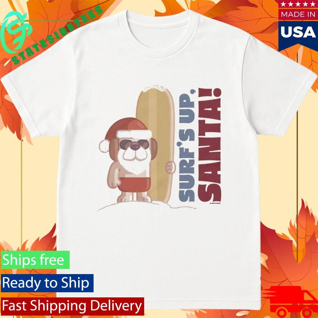 Surf’s Up, Santa Bluey Adults Shirt