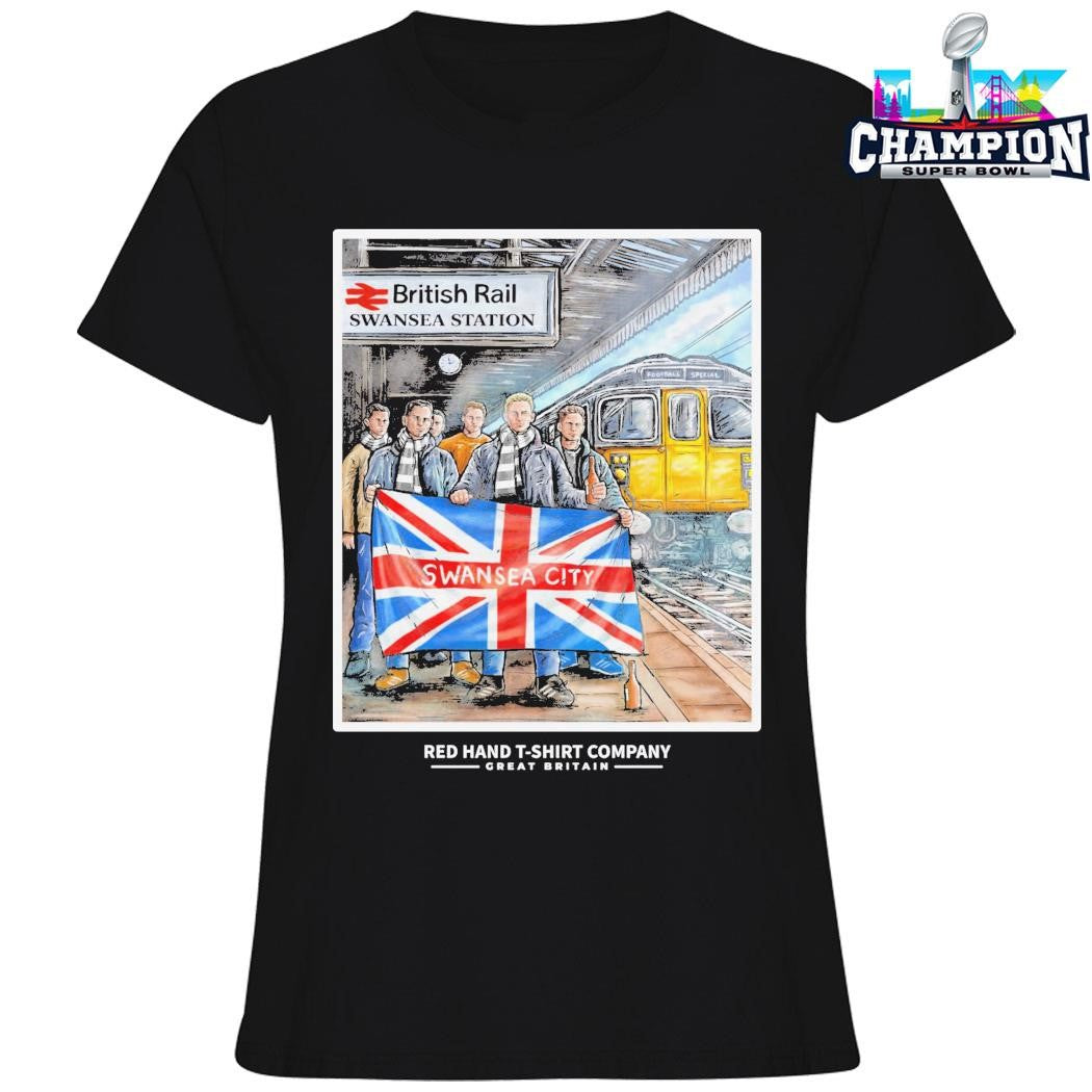 Swansea City British Rail Swansea Station Shirt