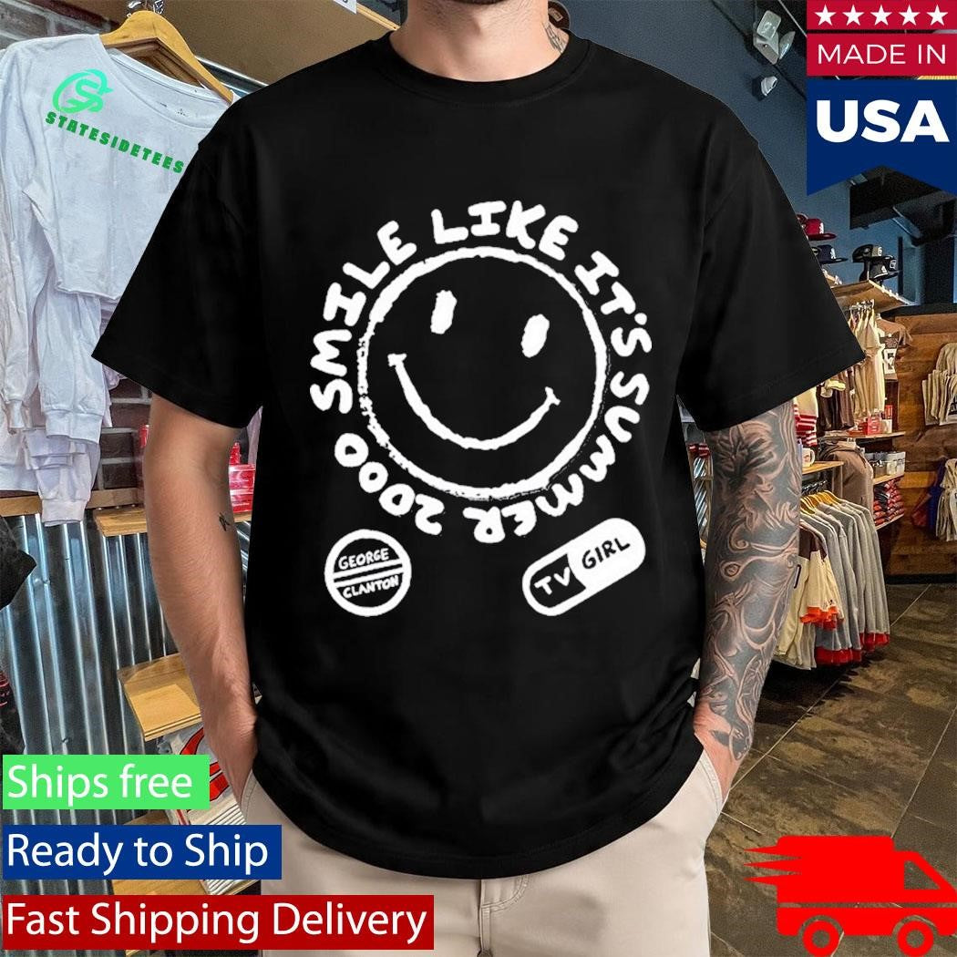 TV Girl Gray On Black Summer 2000 Shirt