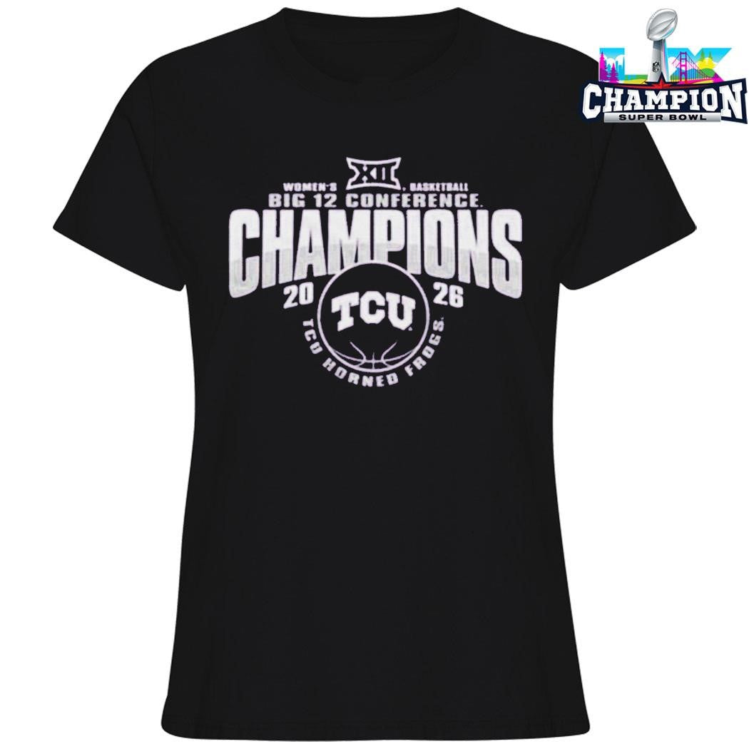 Tcu Horned Frogs Women’s Basketball 2026 Big 12 Regular Season Champions Shirt