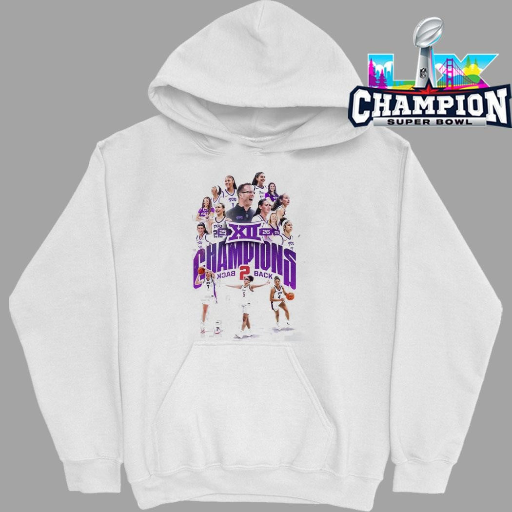 Tcu Horned Frogs Women’s Basketball Back To Back Big 12 Conference Champions Shirt