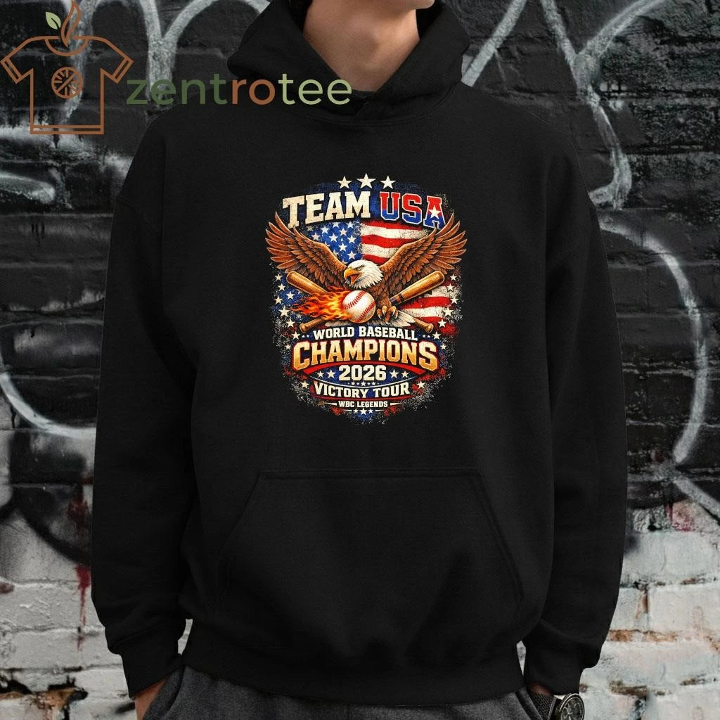 Team USA 2026 World Baseball Classic Champions Eagle Baseball Victory Shirt