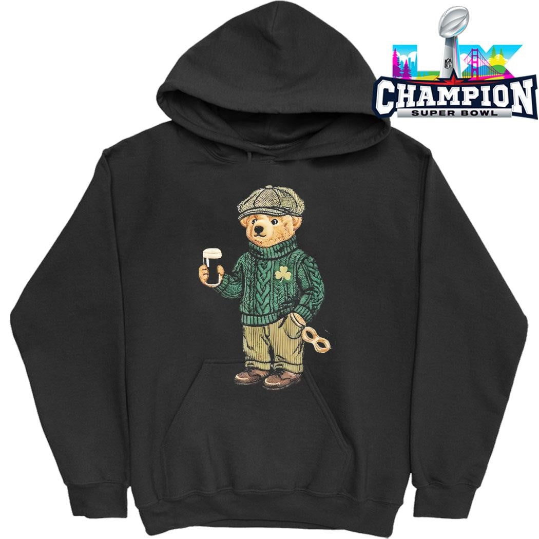 Teddy Bear Feeling Lucky Drinking St Patricks Day Shirt
