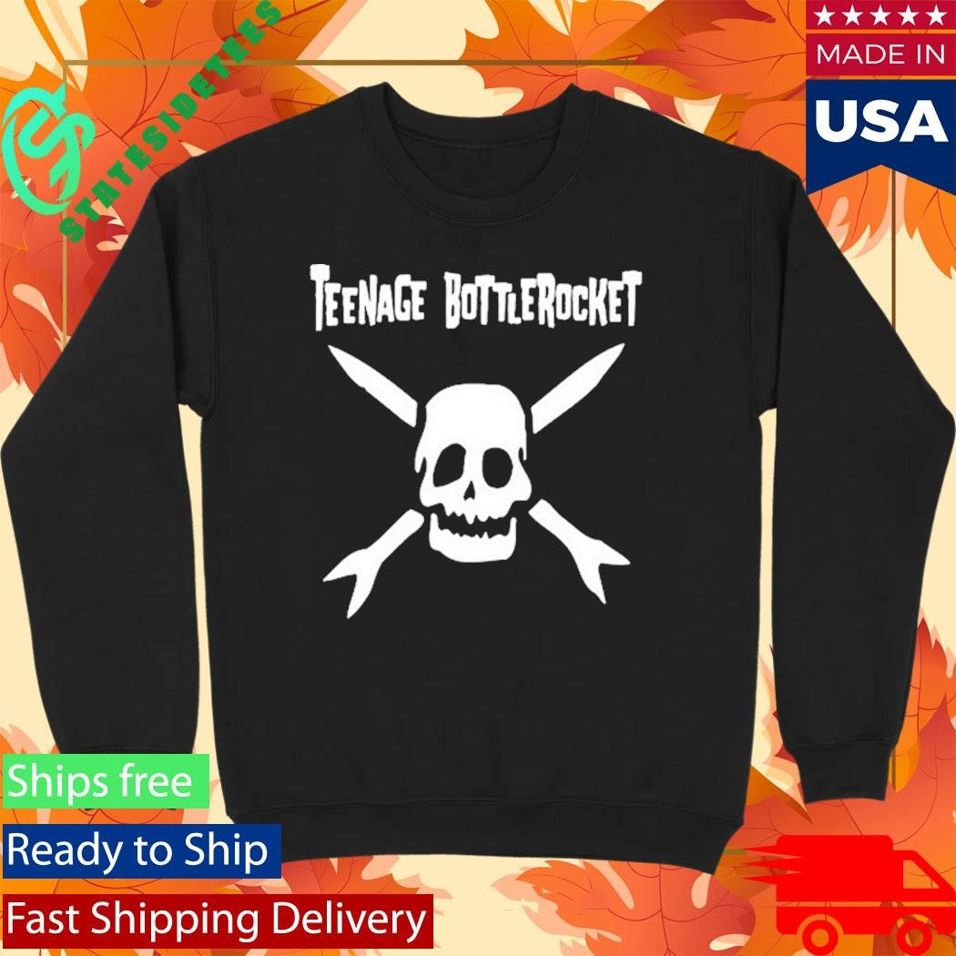 Teenage Bottlerocket Skull Black Windbreaker Shirt