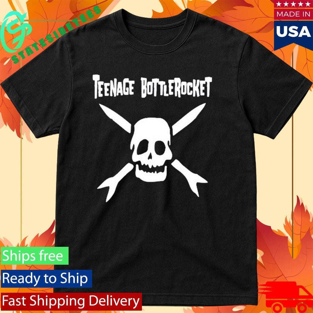 Teenage Bottlerocket Skull Black Windbreaker Shirt