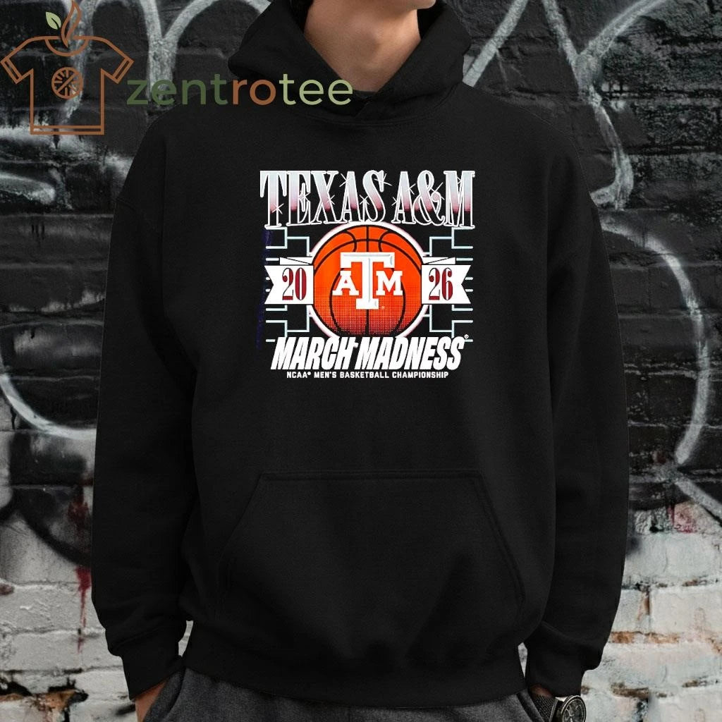 Texas A&amp;M Aggies 2026 March Madness NCAA Men’s basketball Championship ball shirt