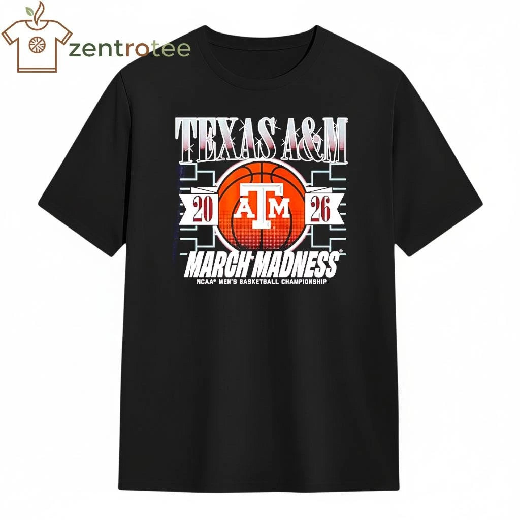 Texas A&amp;M Aggies 2026 March Madness NCAA Men’s basketball Championship ball shirt