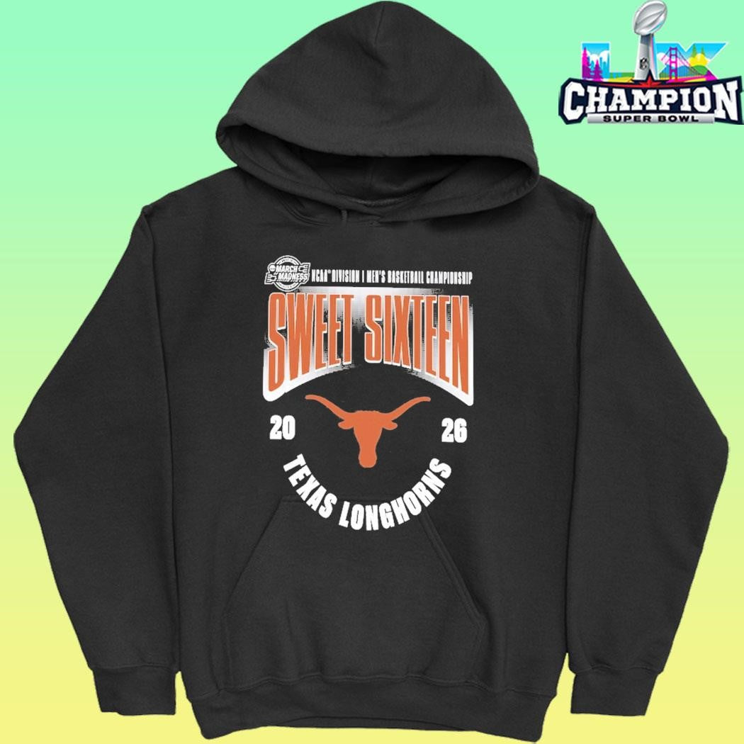 Texas Longhorns Men’s Basketball 2026 Ncaa March Madness Sweet 16 Shirt