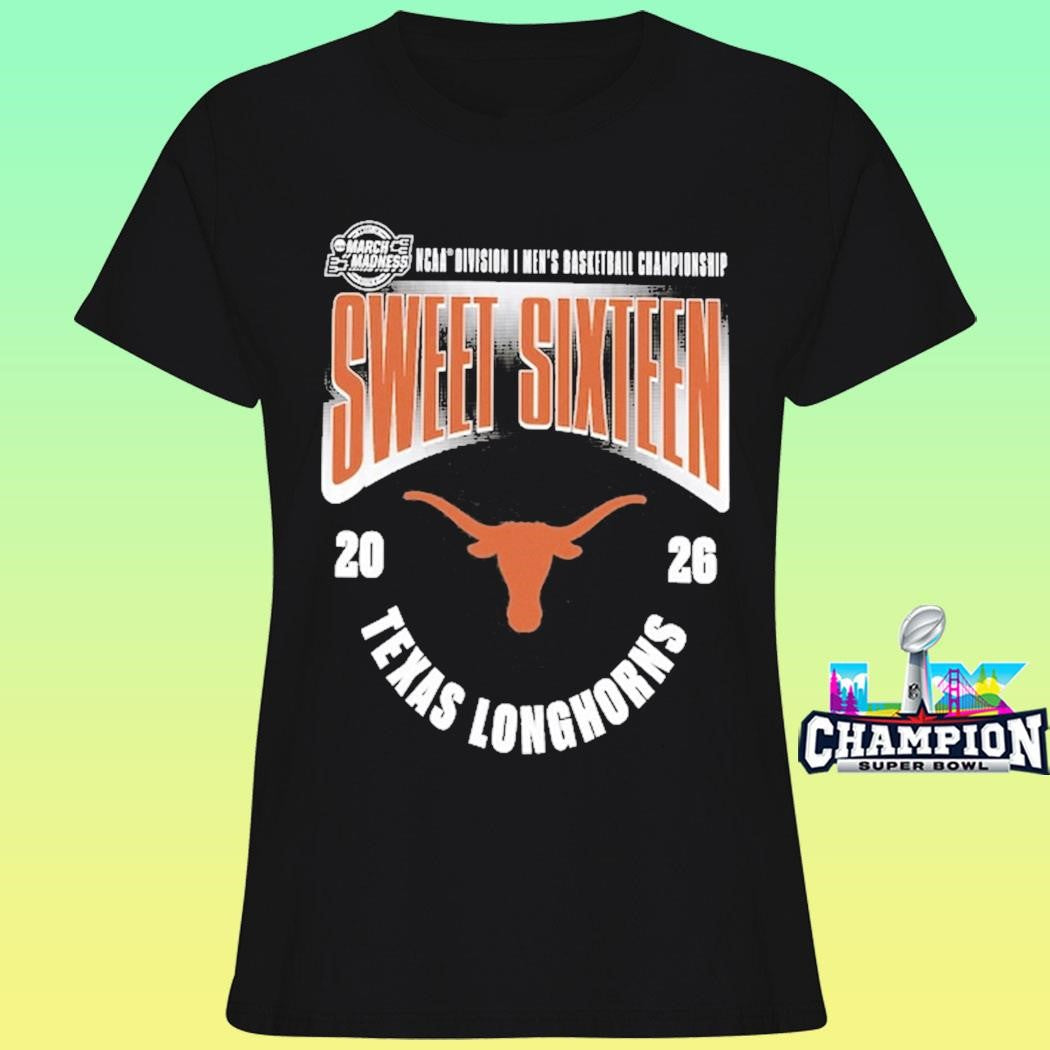 Texas Longhorns Men’s Basketball 2026 Ncaa March Madness Sweet 16 Shirt