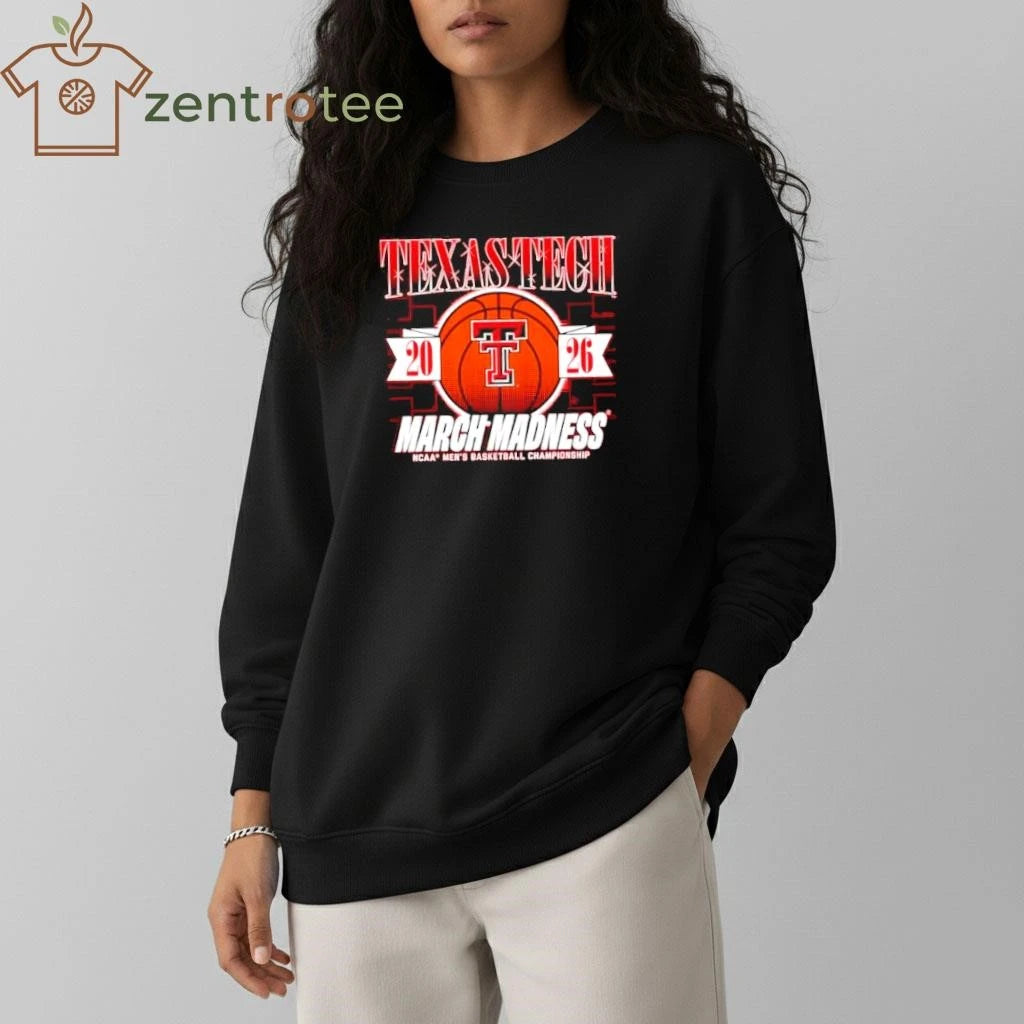 Texas Tech Red Raiders 2026 March Madness NCAA Men’s Basketball Championship ball shirt