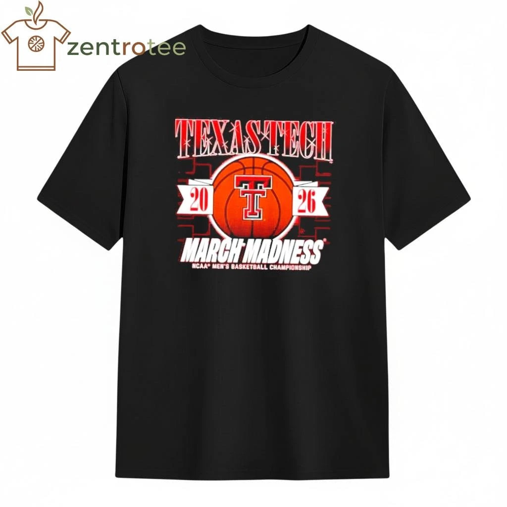 Texas Tech Red Raiders 2026 March Madness NCAA Men’s Basketball Championship ball shirt