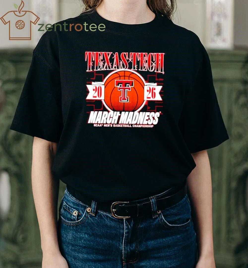 Texas Tech Red Raiders 2026 March Madness NCAA Men’s Basketball Championship ball shirt