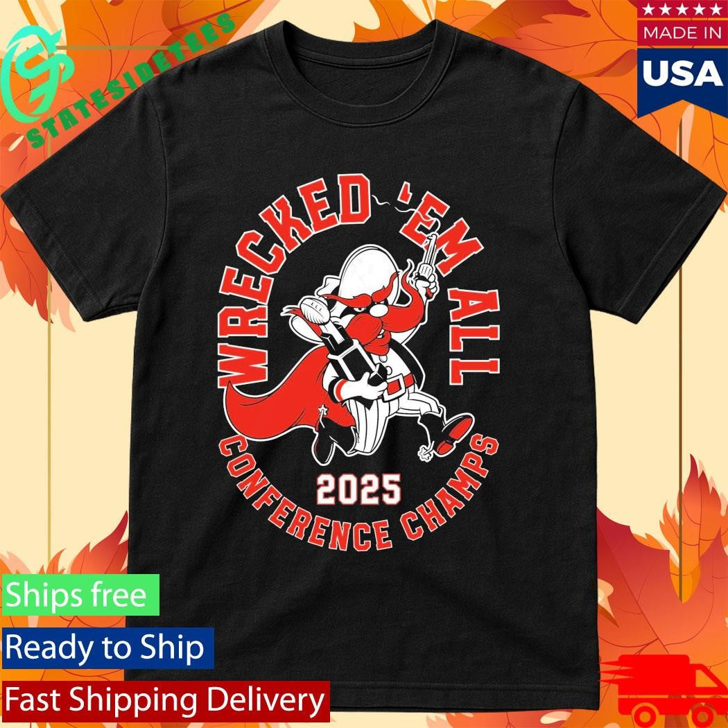 Texas Tech Red Raiders Wreck Em All 2025 Conference Champs Shirt