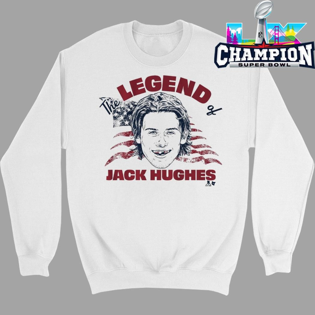 The Legend Of Jack Hughes American Flag Shirt