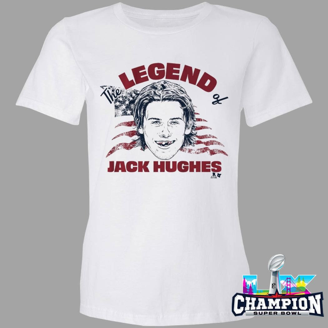 The Legend Of Jack Hughes American Flag Shirt