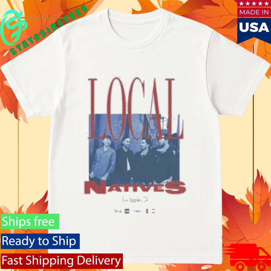The Local Natives White Photo Shirt
