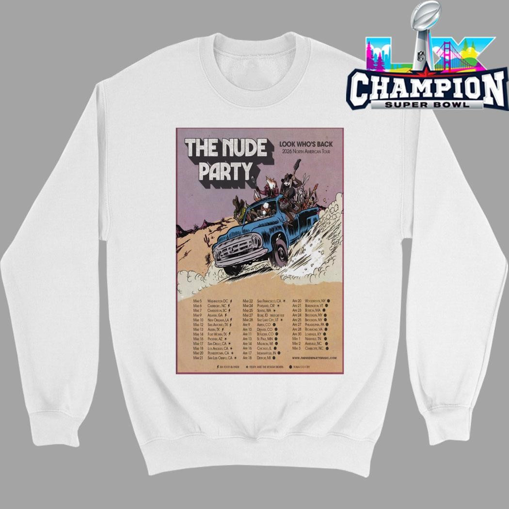 The Nude Party Look Who’s Back 2026 Na Tour Shirt