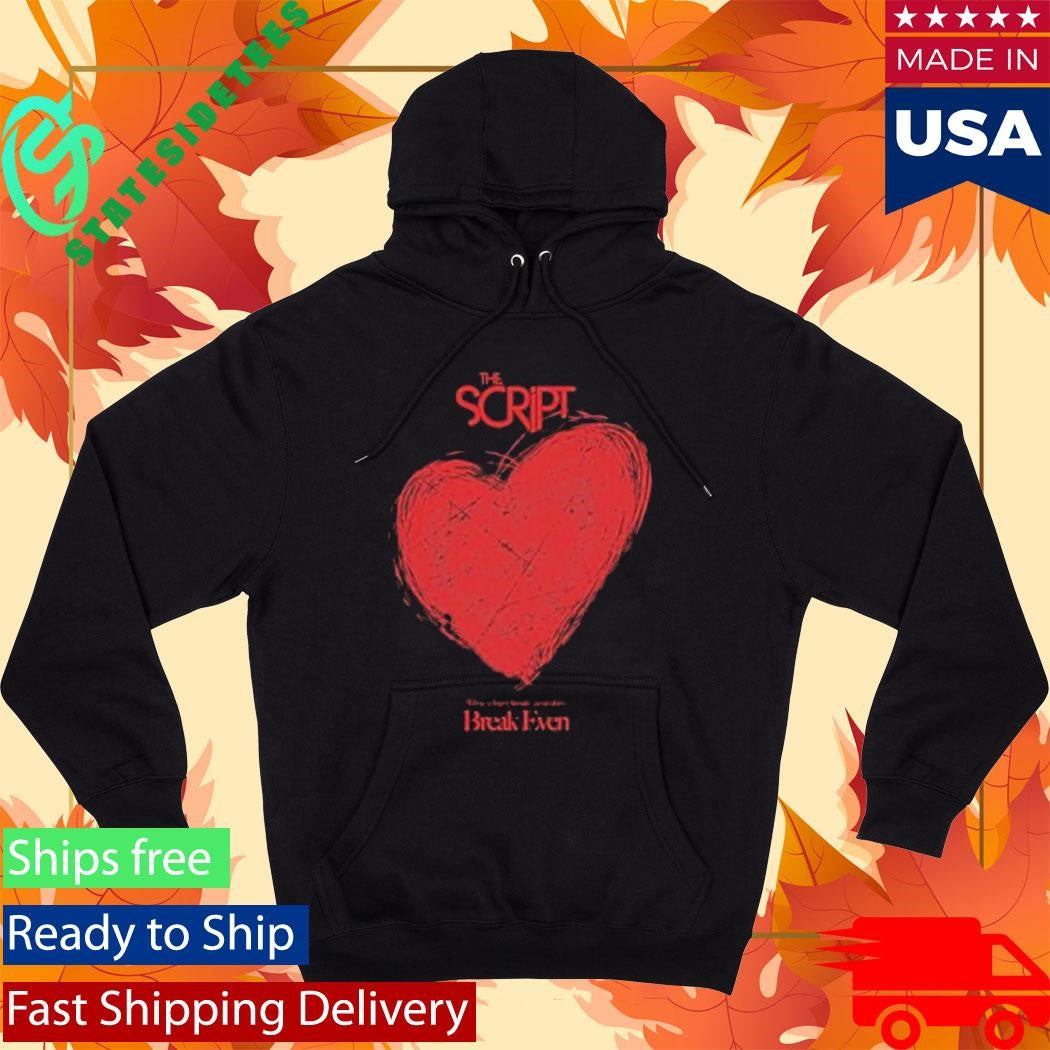 The Script Breakeven Heart Black Shirt
