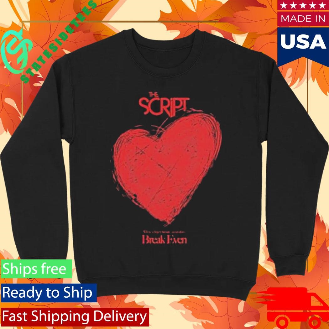 The Script Breakeven Heart Black Shirt