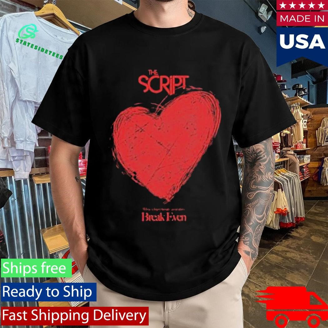 The Script Breakeven Heart Black Shirt