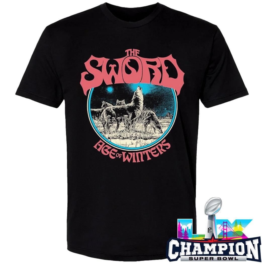 The Sword 8 Wolves Raglan Age Of Winters Shirt