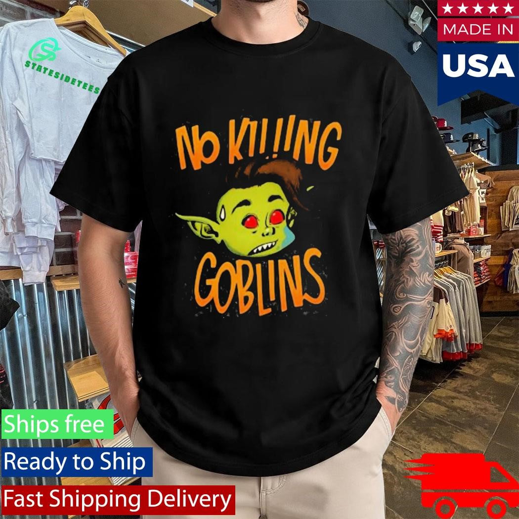 The Wandering Inn No Killing Goblins Denim Shirt