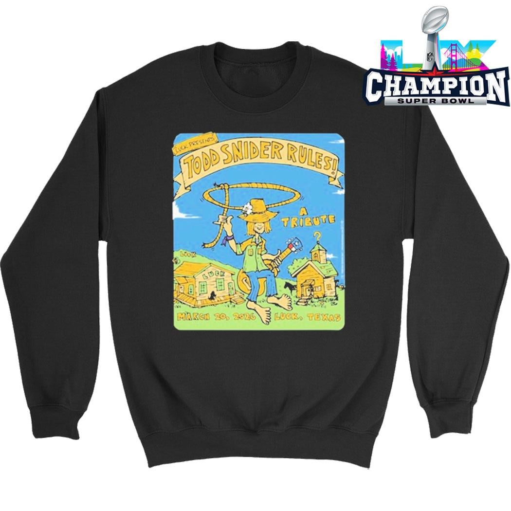 Todd Snider Rules Luck Tx March 20 2026 Shirt