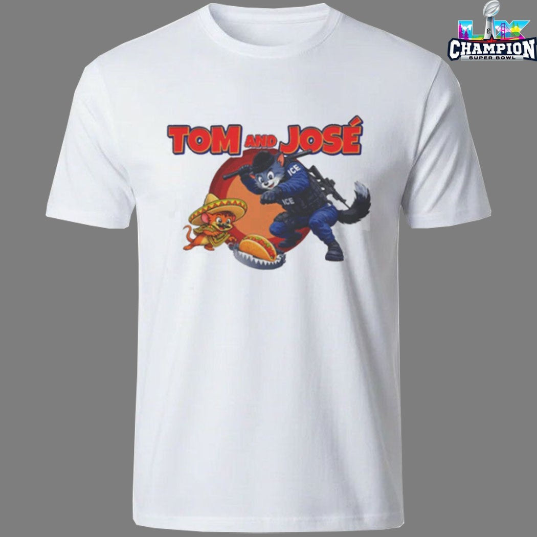 Tom And Jose Tom And Jerry X Ice Police Taco T-shirts