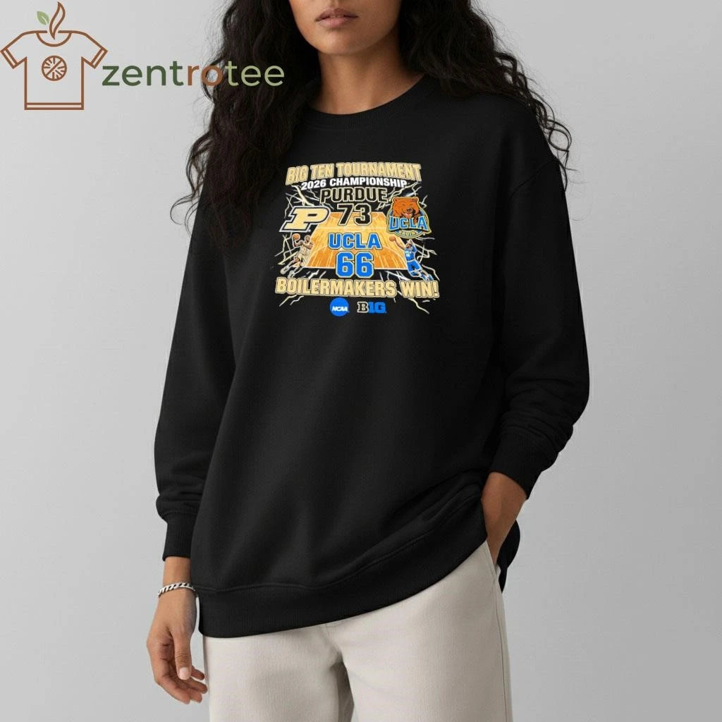 Top 2026 Big Ten Tournament Purdue 73 66 UCLA NCAA shirt