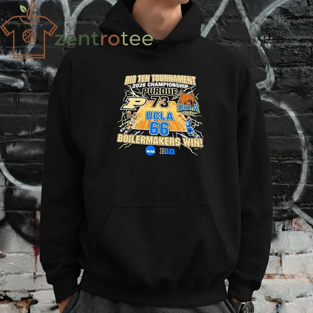 Top 2026 Big Ten Tournament Purdue 73 66 UCLA NCAA shirt