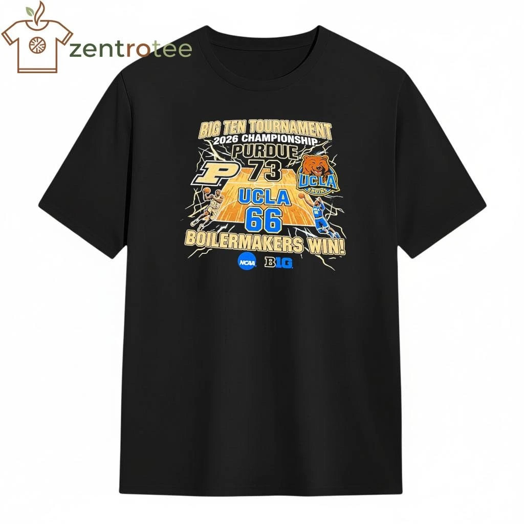 Top 2026 Big Ten Tournament Purdue 73 66 UCLA NCAA shirt