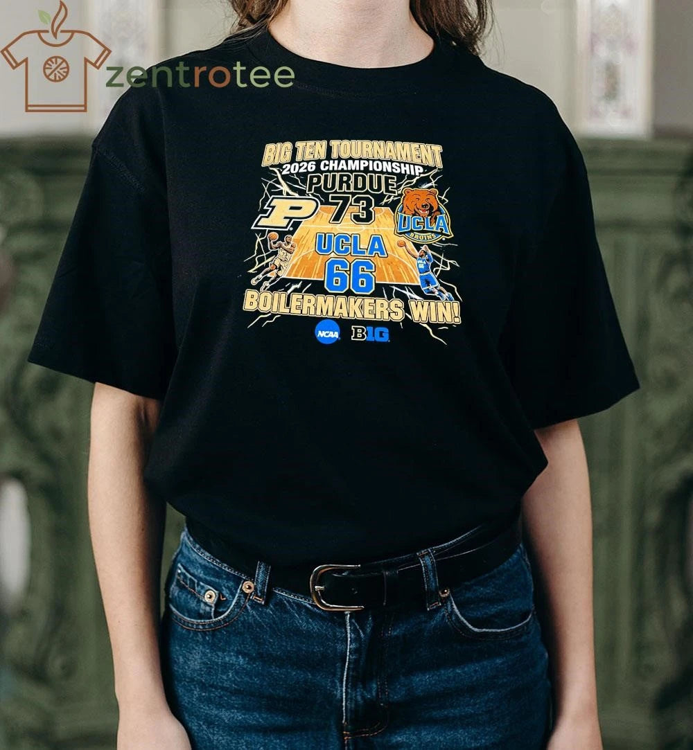 Top 2026 Big Ten Tournament Purdue 73 66 UCLA NCAA shirt