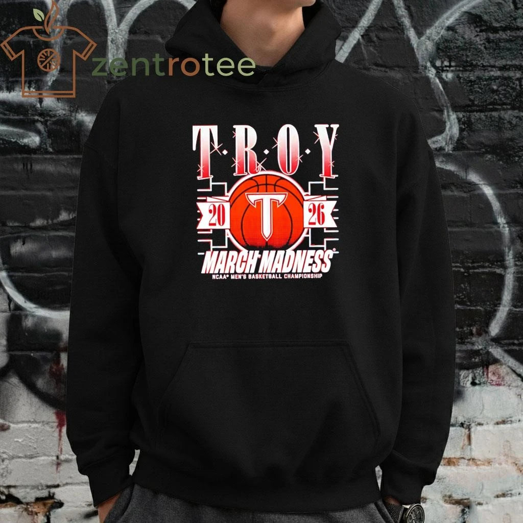 Troy Trojans 2026 March Madness NCAA Men’s basketball Championship ball shirt