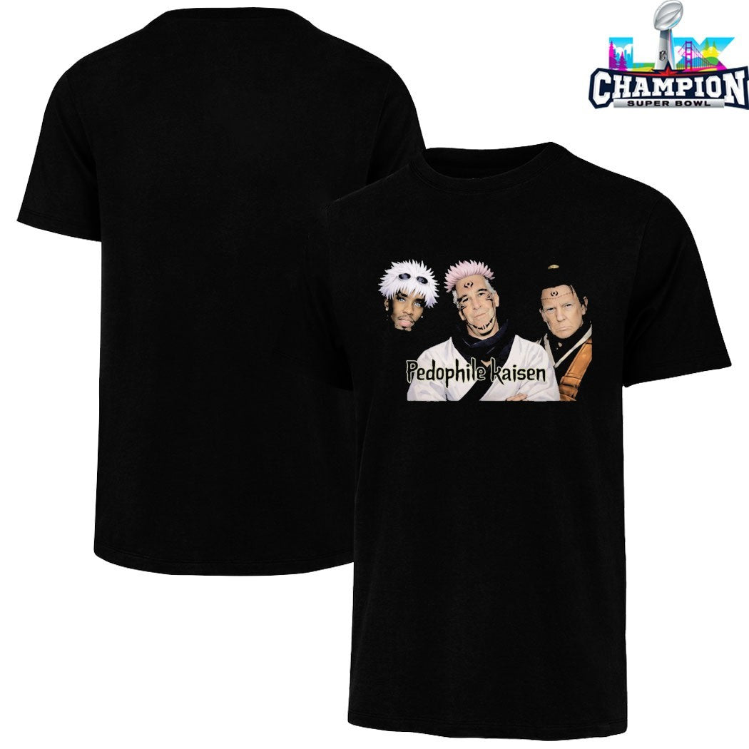 Trump Jeffrey Epstein And Diddy Pedophile Kaisen Jujutsu Kaisen T-shirts