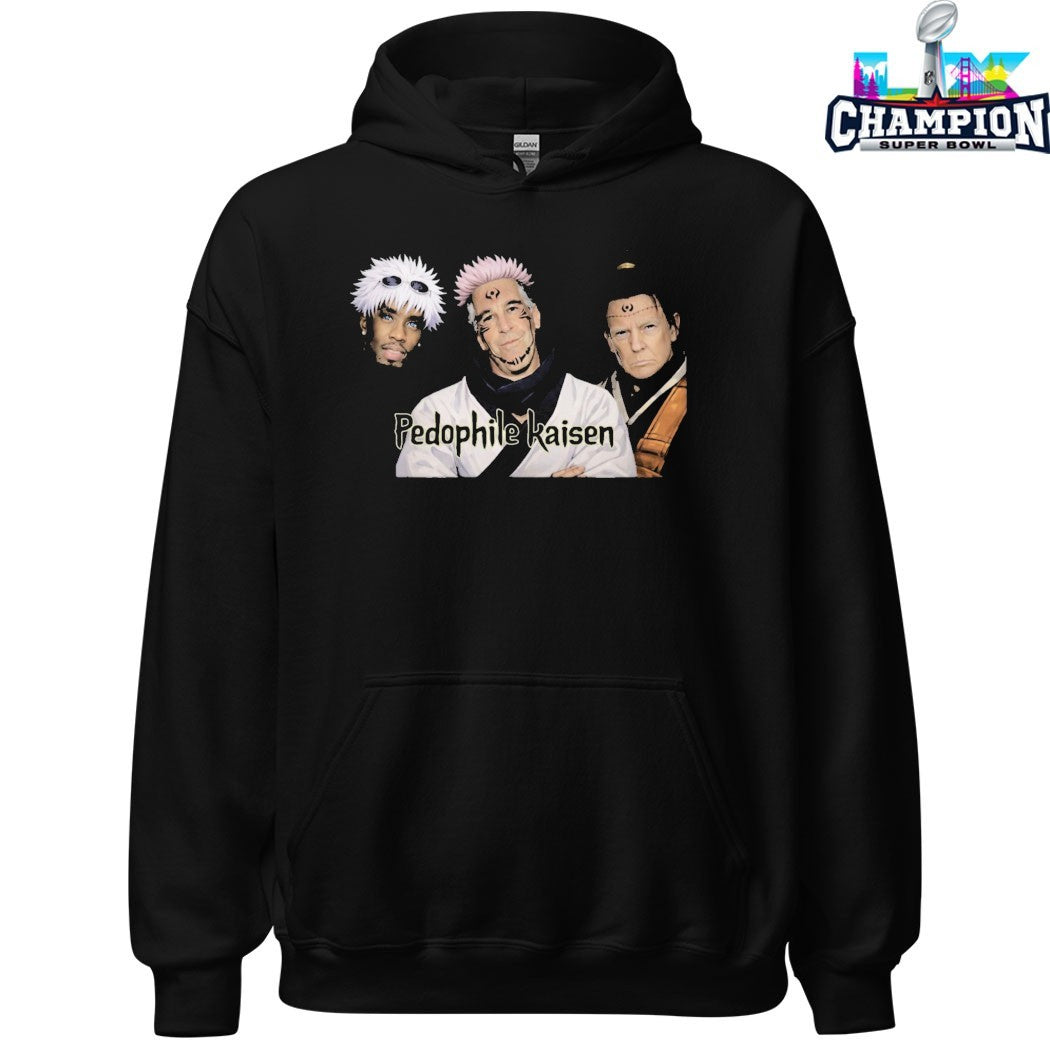 Trump Jeffrey Epstein And Diddy Pedophile Kaisen Jujutsu Kaisen T-shirts