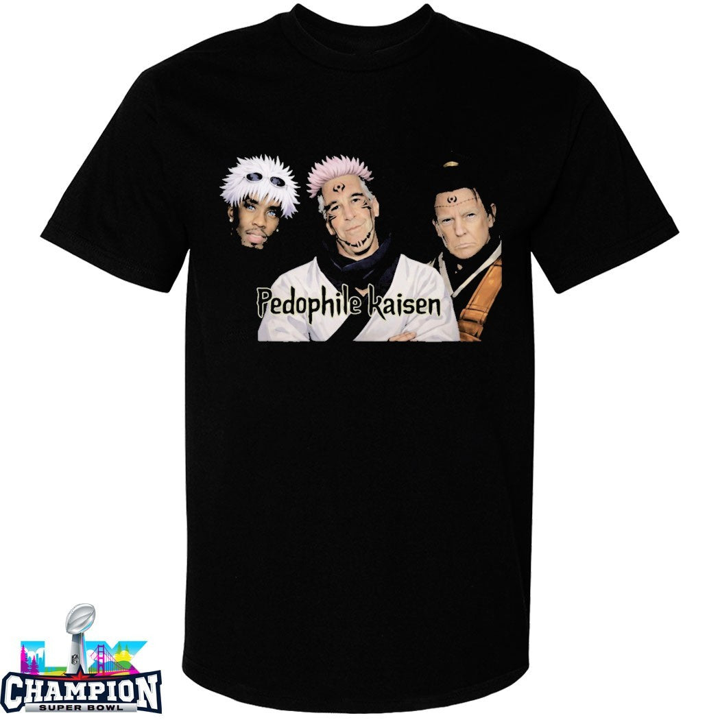Trump Jeffrey Epstein And Diddy Pedophile Kaisen Jujutsu Kaisen T-shirts