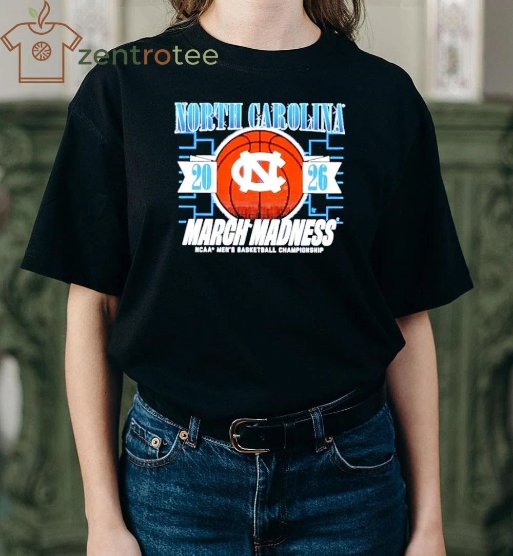UNC Tar Heels 2026 March Madness NCAA Men’s basketball Championship ball shirt