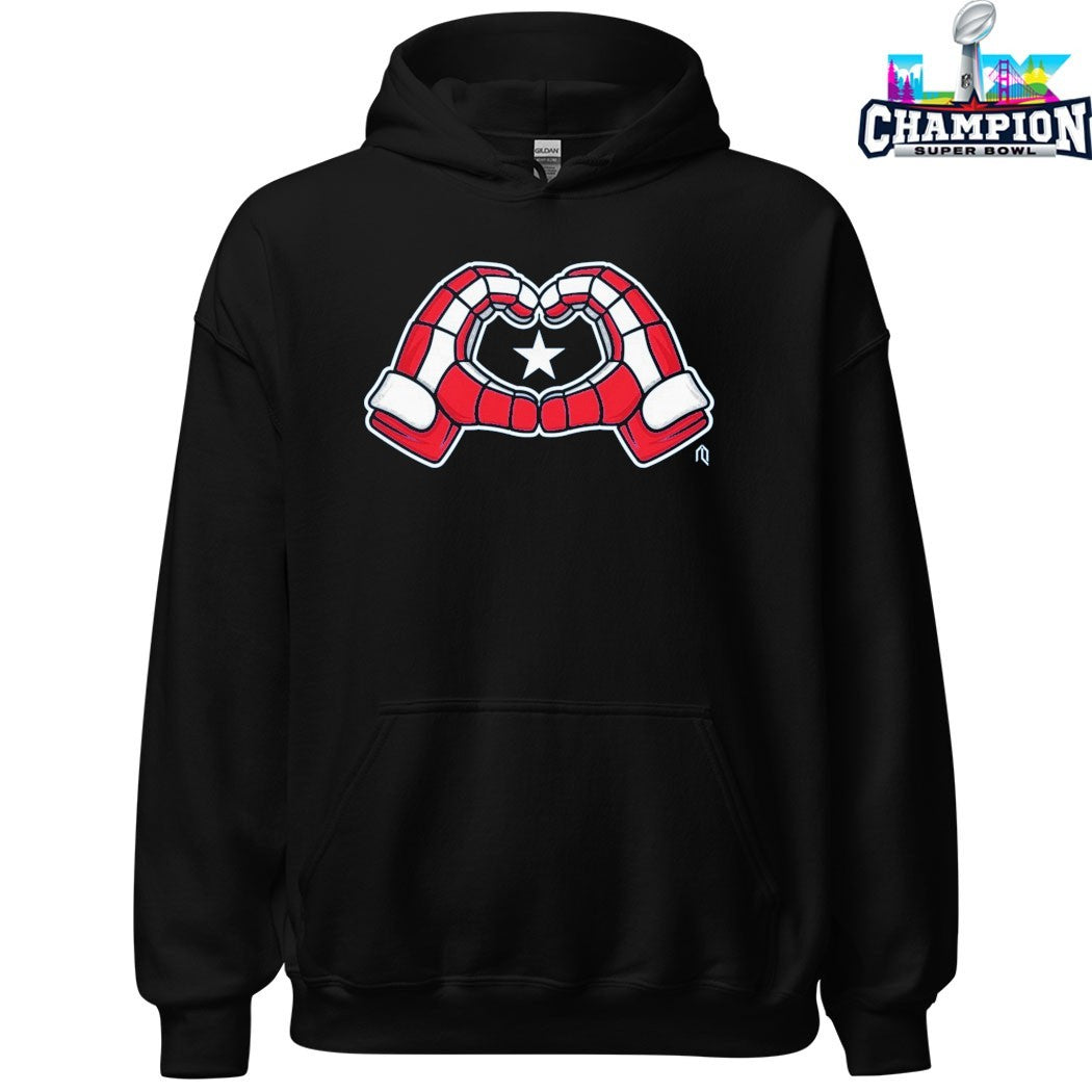 USA Hockey Heart Gloves T-shirts