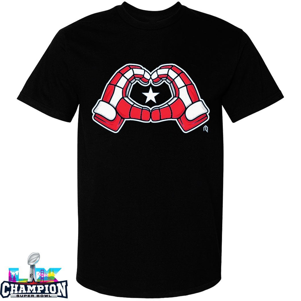 USA Hockey Heart Gloves T-shirts