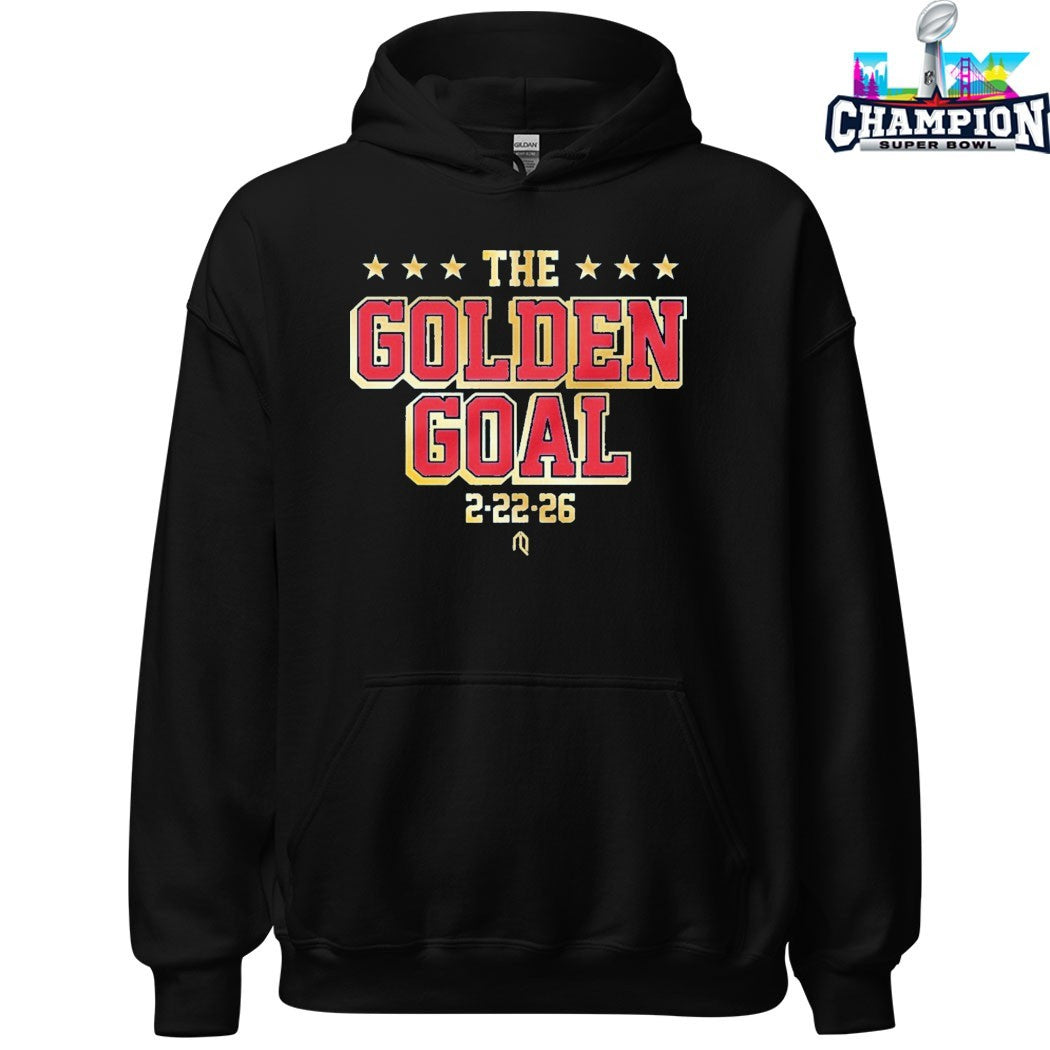 USA Hockey Men’s Olympic World Champions 2026 The Golden Goal 2 22 T-shirts