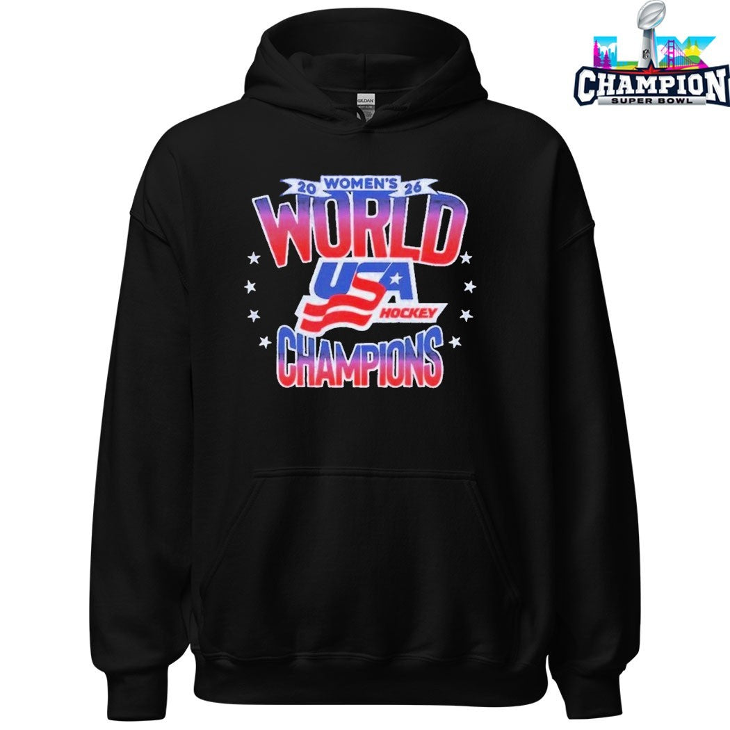 USA Hockey Women’s World Champions 2026 T-Shirts