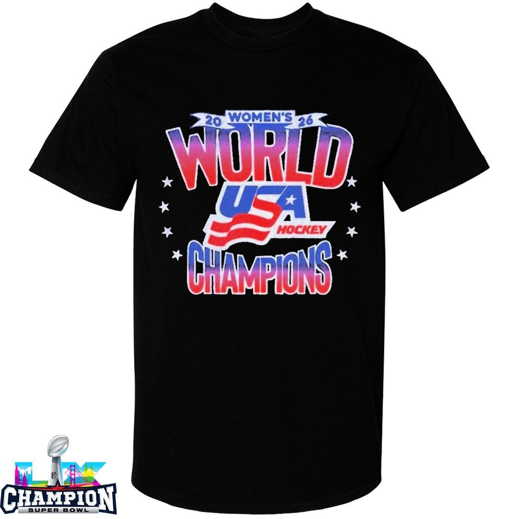 USA Hockey Women’s World Champions 2026 T-Shirts