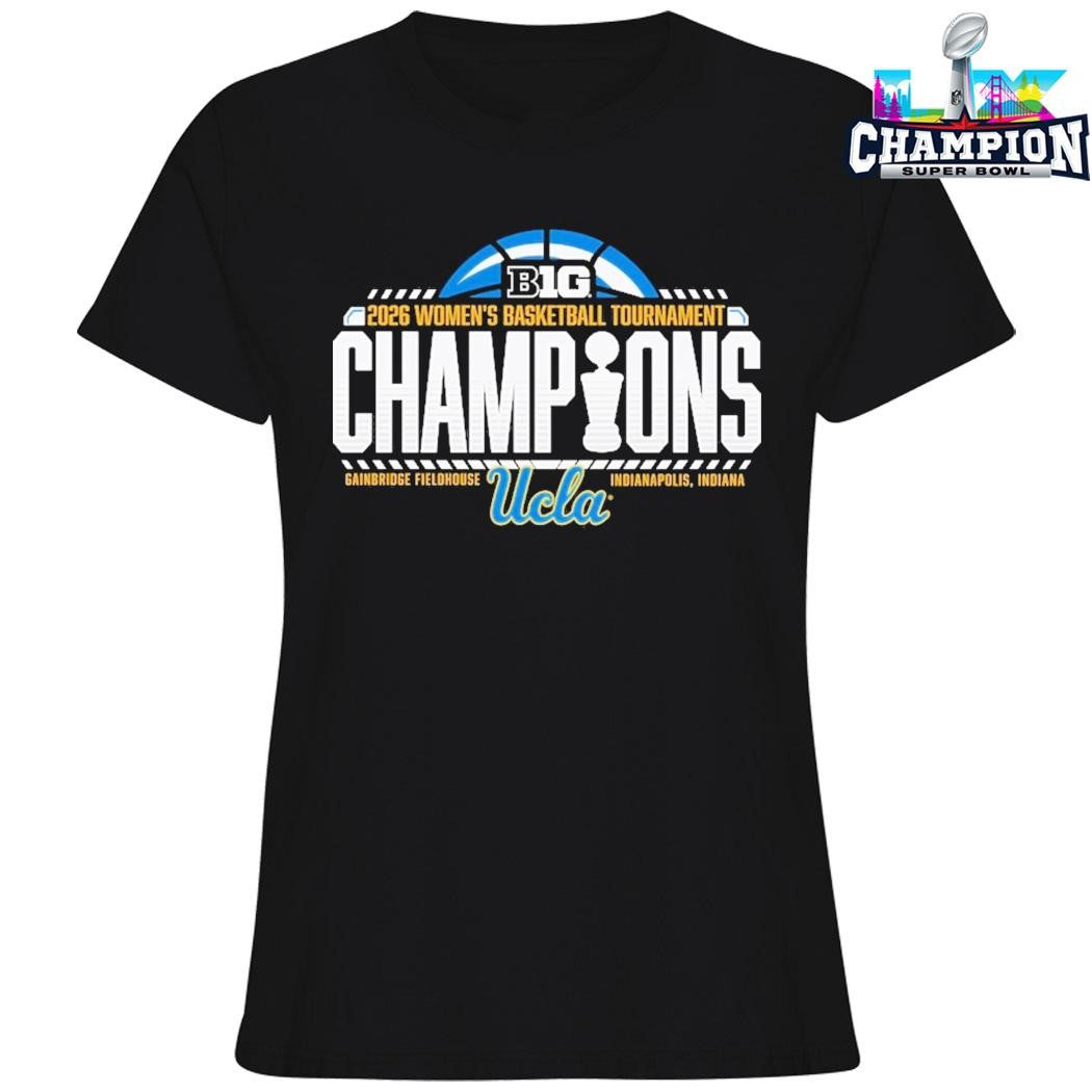 Ucla Bruins 2026 Big Ten Women’s Basketball Tournament Champions Locker Room Shirt